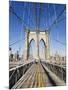 Brooklyn Bridge, New York City, New York, United States of America, North America-Amanda Hall-Mounted Photographic Print