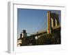 Brooklyn Bridge, New York City, New York, United States of America, North America-Amanda Hall-Framed Photographic Print