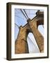 Brooklyn Bridge, New York City, New York, United States of America, North America-Amanda Hall-Framed Photographic Print