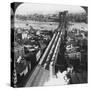 Brooklyn Bridge, New York City, New York, USA, Late 19th or Early 20th Century-Underwood & Underwood-Stretched Canvas