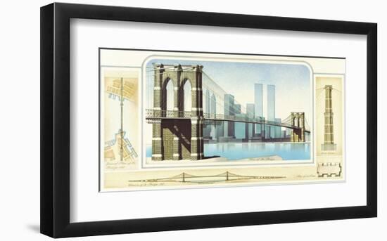 Brooklyn Bridge, New York City-Libero Patrignani-Framed Art Print