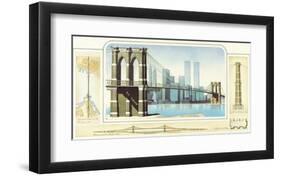 Brooklyn Bridge, New York City-Libero Patrignani-Framed Art Print