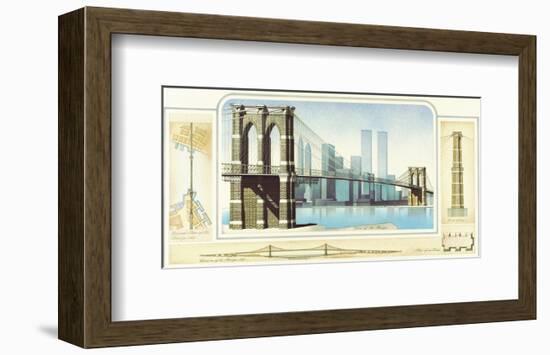 Brooklyn Bridge, New York City-Libero Patrignani-Framed Art Print