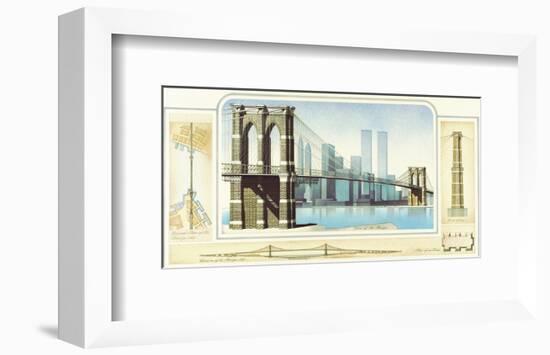 Brooklyn Bridge, New York City-Libero Patrignani-Framed Art Print