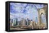 Brooklyn Bridge, New York City-robert cicchetti-Framed Stretched Canvas