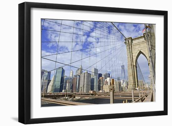 Brooklyn Bridge, New York City-robert cicchetti-Framed Photographic Print