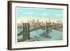 Brooklyn Bridge, New York City-null-Framed Art Print