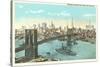 Brooklyn Bridge, New York City-null-Stretched Canvas