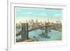 Brooklyn Bridge, New York City-null-Framed Premium Giclee Print