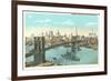 Brooklyn Bridge, New York City-null-Framed Premium Giclee Print