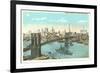 Brooklyn Bridge, New York City-null-Framed Premium Giclee Print