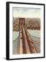 Brooklyn Bridge, New York City-null-Framed Art Print