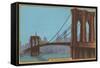 Brooklyn Bridge, New York City-null-Framed Stretched Canvas