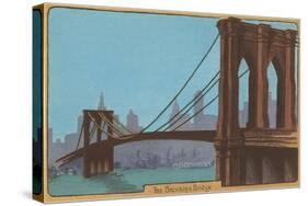 Brooklyn Bridge, New York City-null-Stretched Canvas