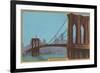 Brooklyn Bridge, New York City-null-Framed Premium Giclee Print