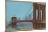 Brooklyn Bridge, New York City-null-Mounted Art Print