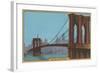 Brooklyn Bridge, New York City-null-Framed Art Print