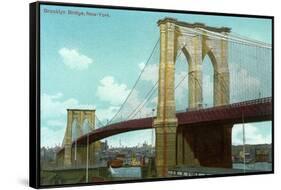 Brooklyn Bridge, New York City-null-Framed Stretched Canvas