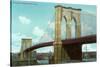 Brooklyn Bridge, New York City-null-Stretched Canvas