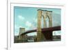 Brooklyn Bridge, New York City-null-Framed Art Print