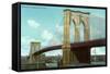 Brooklyn Bridge, New York City-null-Framed Stretched Canvas