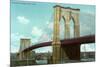 Brooklyn Bridge, New York City-null-Mounted Premium Giclee Print