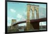 Brooklyn Bridge, New York City-null-Framed Art Print