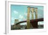 Brooklyn Bridge, New York City-null-Framed Art Print