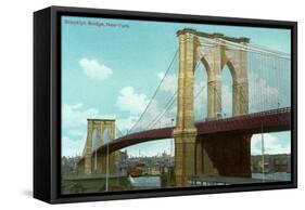 Brooklyn Bridge, New York City-null-Framed Stretched Canvas