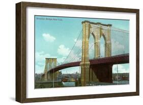 Brooklyn Bridge, New York City-null-Framed Art Print