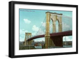 Brooklyn Bridge, New York City-null-Framed Art Print