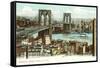 Brooklyn Bridge, New York City-null-Framed Stretched Canvas