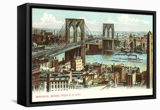 Brooklyn Bridge, New York City-null-Framed Stretched Canvas