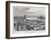 Brooklyn Bridge, New York, from Drawing by Taylor, USA, 19th Century-null-Framed Giclee Print