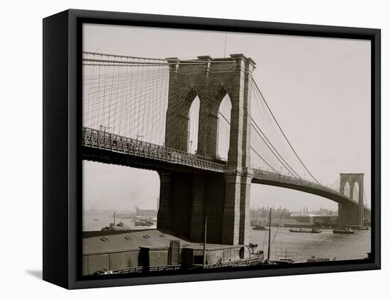 Brooklyn Bridge, New York, N.Y.-null-Framed Stretched Canvas
