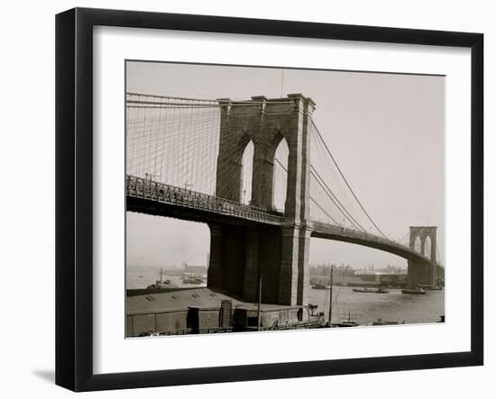 Brooklyn Bridge, New York, N.Y.-null-Framed Photo