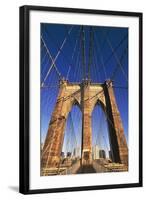 Brooklyn Bridge, New York, United States, Detail-null-Framed Giclee Print