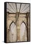 Brooklyn Bridge, New York, United States of America, North America-Amanda Hall-Framed Stretched Canvas