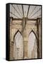 Brooklyn Bridge, New York, United States of America, North America-Amanda Hall-Framed Stretched Canvas