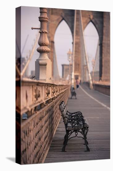 Brooklyn Bridge, New York, United States of America, North America-Amanda Hall-Stretched Canvas