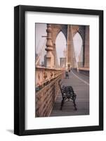 Brooklyn Bridge, New York, United States of America, North America-Amanda Hall-Framed Photographic Print