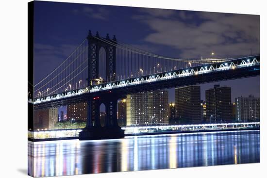 Brooklyn Bridge. New York. United States-Nico Vash-Stretched Canvas