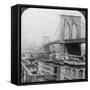 Brooklyn Bridge, New York, USA, 1901-Underwood & Underwood-Framed Stretched Canvas