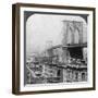 Brooklyn Bridge, New York, USA, 1901-Underwood & Underwood-Framed Photographic Print