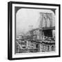 Brooklyn Bridge, New York, USA, 1901-Underwood & Underwood-Framed Photographic Print