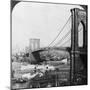 Brooklyn Bridge, New York, USA, Early 20th Century-Underwood & Underwood-Mounted Photographic Print