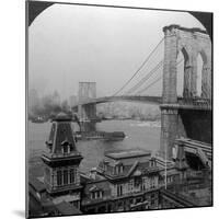 Brooklyn Bridge, New York, USA-null-Mounted Photographic Print