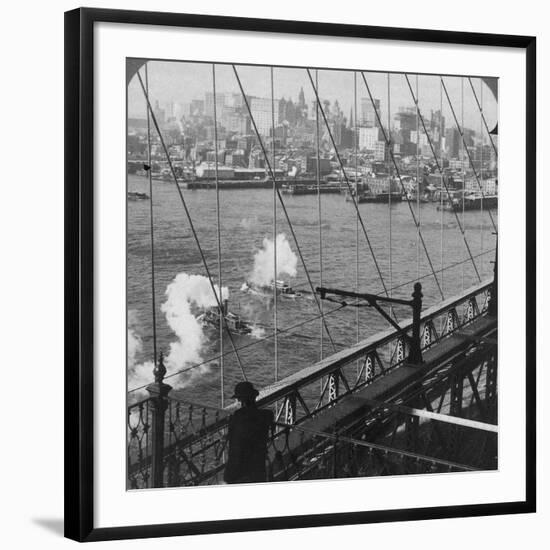 Brooklyn Bridge, New York, USA-null-Framed Photographic Print