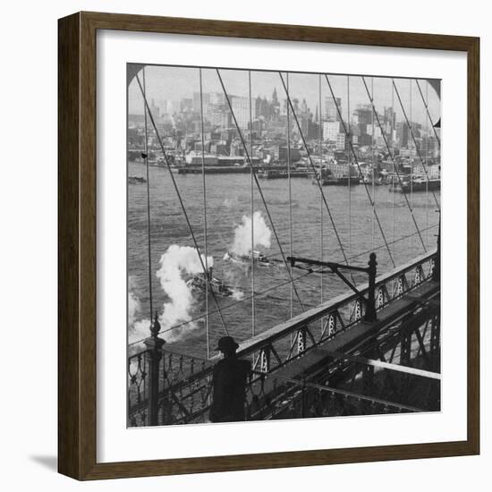 Brooklyn Bridge, New York, USA-null-Framed Photographic Print