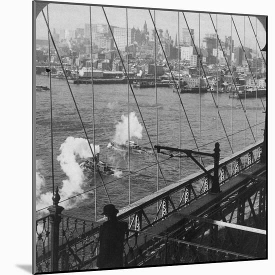 Brooklyn Bridge, New York, USA-null-Mounted Photographic Print